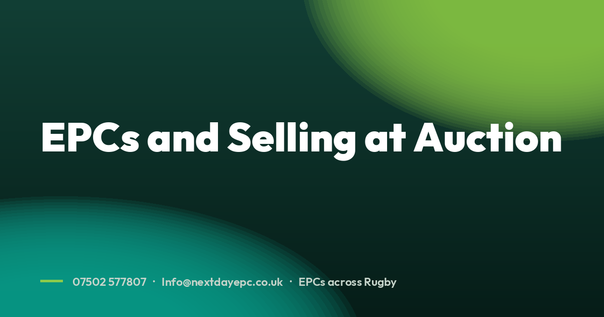 EPCs and Selling at Auction