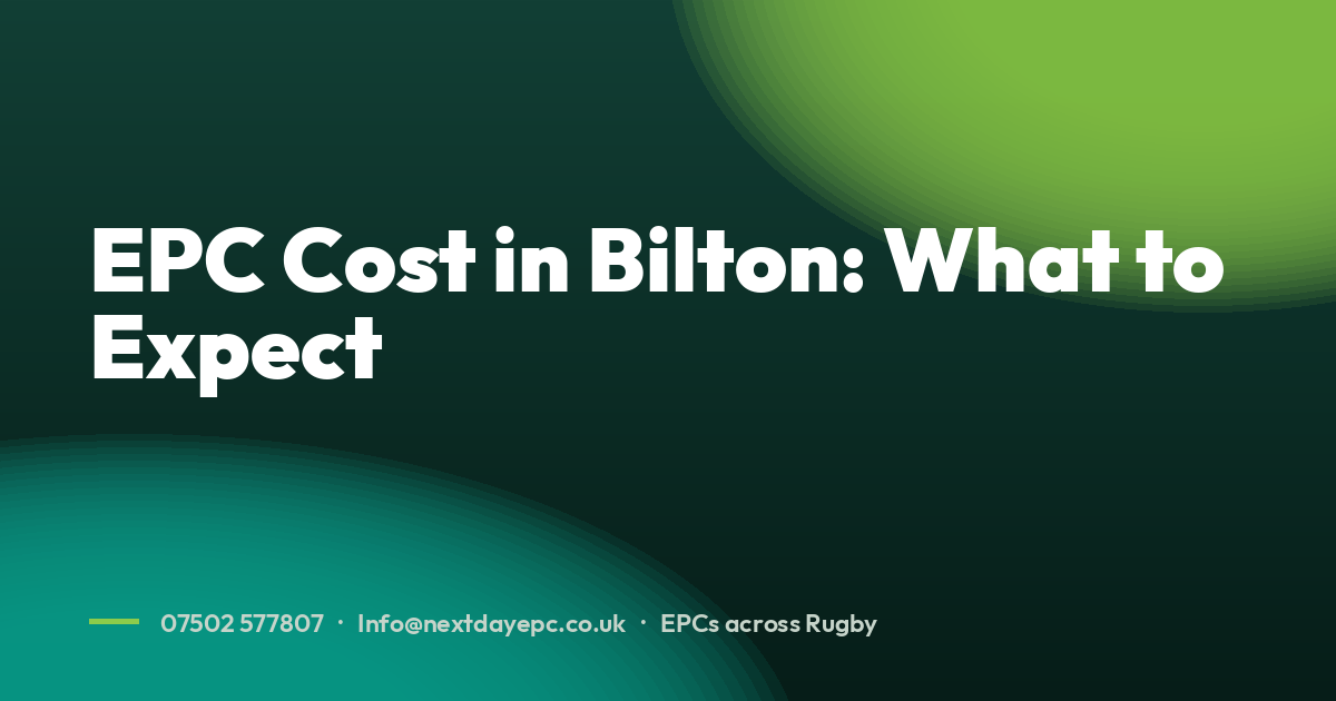 EPC Cost in Bilton: What to Expect